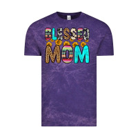 Cloud Purple blessed mom Vintage Tee - Zillion Design Studio