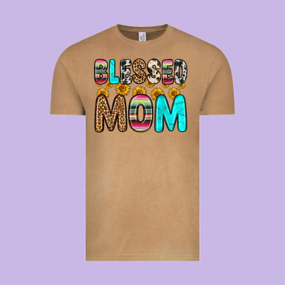 Blessed Mom Vintage Tee Designed By Zillion Design Studio