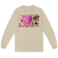 Mushroom peace love makeup Long Sleeve Tee - RacoonDesign