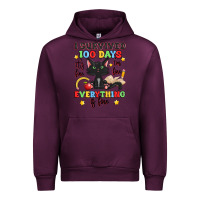 Mauve Wine i survived 100 days it's fine i'm fine Urban Hoodie - Artiststas