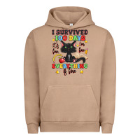 Pigment Burro i survived 100 days it's fine i'm fine Urban Hoodie - Artiststas