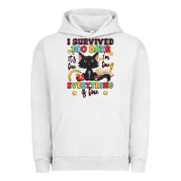 Pigment Lunar Rock i survived 100 days it's fine i'm fine Urban Hoodie - Artiststas