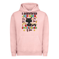 Pigment Salmon i survived 100 days it's fine i'm fine Urban Hoodie - Artiststas