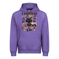 Tulip i survived 100 days it's fine i'm fine Urban Hoodie - Artiststas