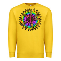 Lemon Peace Hippie Sunflower Premium Sweatshirt - Jasminsmagicworld