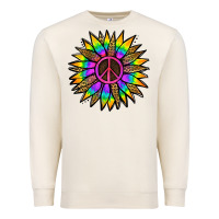 Sandshell Peace Hippie Sunflower Premium Sweatshirt - Jasminsmagicworld