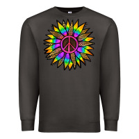 Smoke Peace Hippie Sunflower Premium Sweatshirt - Jasminsmagicworld