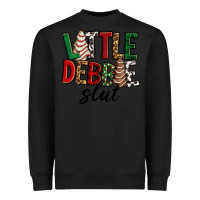 Black Little debbie slut Christmas Heavyweight Sweatshirt - RanaPortraitStore
