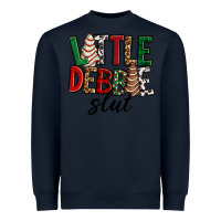 Navy Little debbie slut Christmas Heavyweight Sweatshirt - RanaPortraitStore