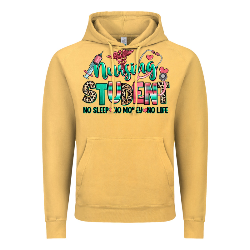 Nursing Student No Sleep No Money No Life Vintage Hoodie by RanaPortraitStore | Teevron