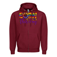 Burgundy born this way Zipper Hoodie - JahusDesignShop