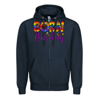 Navy born this way Zipper Hoodie - JahusDesignShop