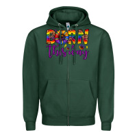 Sports Green born this way Zipper Hoodie - JahusDesignShop