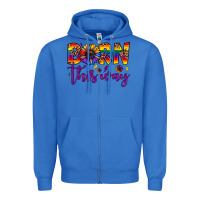True Royal born this way Zipper Hoodie - JahusDesignShop