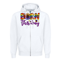 White born this way Zipper Hoodie - JahusDesignShop