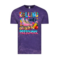 Cloud Purple rolling into preschool grade Vintage Tee - texasbilliewilder