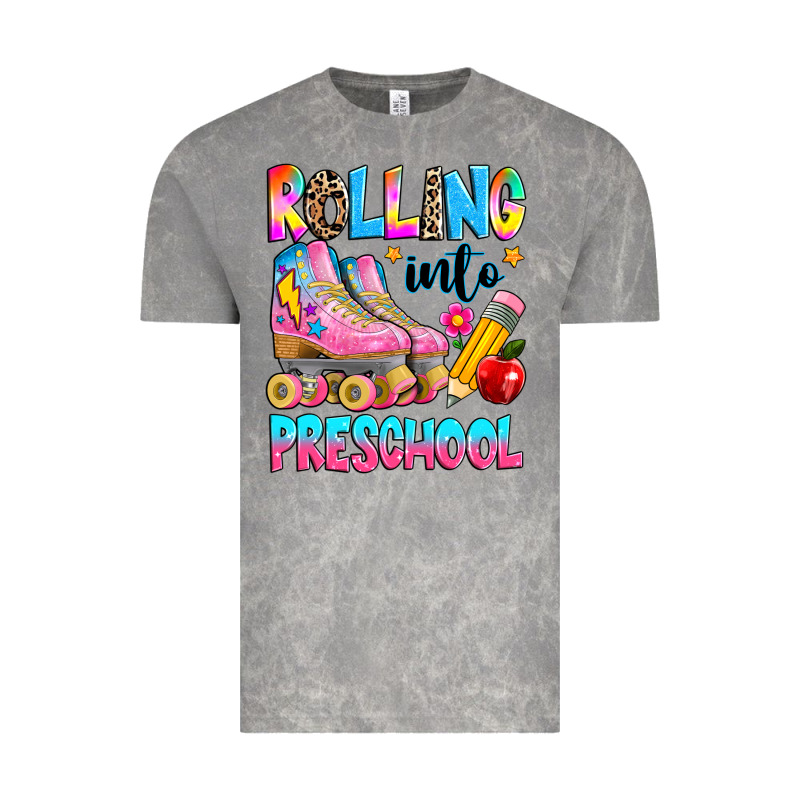 Rolling Into Preschool Grade Vintage Tee by texasbilliewilder | Teevron