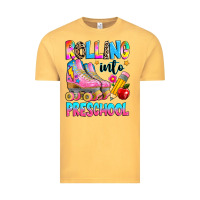 Vintage Mustard rolling into preschool grade Vintage Tee - texasbilliewilder