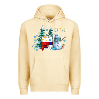 Pina Colada dental christmas teeth and winter with snowman Premium Hoodie - AdoDesignShop