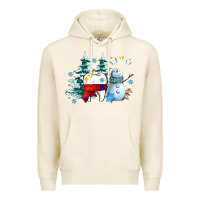 Tofu dental christmas teeth and winter with snowman Premium Hoodie - AdoDesignShop