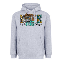 Heather Grey love cats scottish fold Heavyweight Hoodie - LillyAllenDesigns