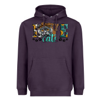 Plum love cats scottish fold Heavyweight Hoodie - LillyAllenDesigns