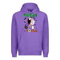 Purple hocus pocus with witch Premium Hoodie - NancyCooperArtShop