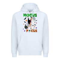 White hocus pocus with witch Premium Hoodie - NancyCooperArtShop