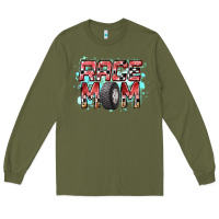 Army Green Race Mom Long Sleeve Tee - RacoonDesign