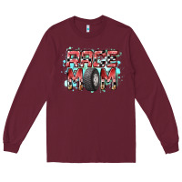 Burgundy Race Mom Long Sleeve Tee - RacoonDesign
