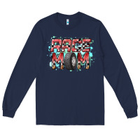 Navy Race Mom Long Sleeve Tee - RacoonDesign