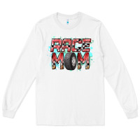 White Race Mom Long Sleeve Tee - RacoonDesign
