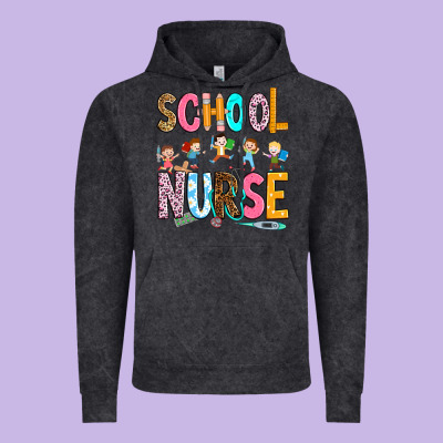 School Nurse Vintage Hoodie Designed By Ranaportraitstore