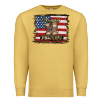 Antique Gold proud veteran Premium Sweatshirt - Jasminsmagicworld