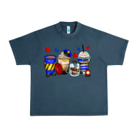 Midnight Navy police coffee cups Urban Heavy Tee - Zillion Design Studio