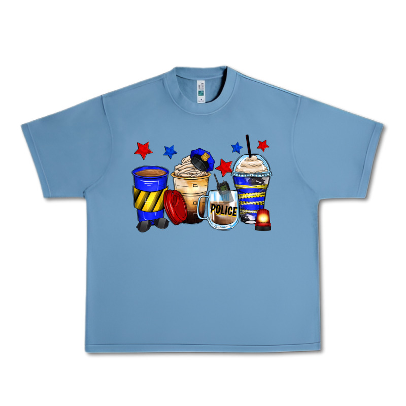 Police Coffee Cups Urban Heavy Tee by Zillion Design Studio | Teevron