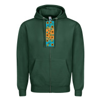 Sports Green autumn Zipper Hoodie - BundleAndBundleShop