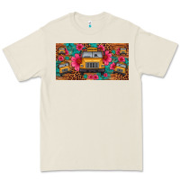 Bone school bus leopard gemstone license plate Premium Tee - Artiststas