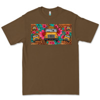Cacao school bus leopard gemstone license plate Premium Tee - Artiststas