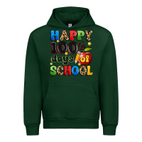 Forest Green happy 100 th days of school Urban Hoodie - Artiststas
