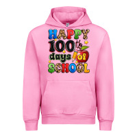 Fuchsia Pink happy 100 th days of school Urban Hoodie - Artiststas