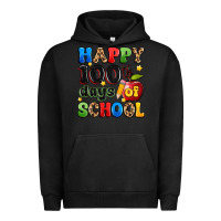 Pigment Black happy 100 th days of school Urban Hoodie - Artiststas