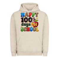 Pigment French Oak happy 100 th days of school Urban Hoodie - Artiststas