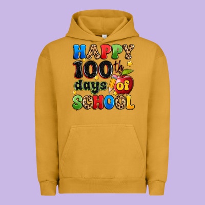 Happy 100 Th Days Of School Urban Hoodie Designed By Artiststas