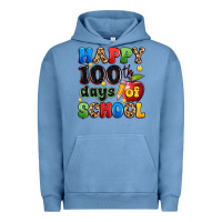 Pigment Pebble Blue happy 100 th days of school Urban Hoodie - Artiststas