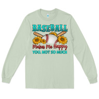 Matcha baseball makes me happy you, not so much Long Sleeve Tee - HRA Design Shop
