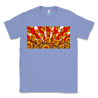 Colony Blue usa sunflowers leopard license plate Classic Tee - HRA Design Shop