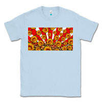 Dusty Blue usa sunflowers leopard license plate Classic Tee - HRA Design Shop