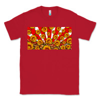 Red usa sunflowers leopard license plate Classic Tee - HRA Design Shop