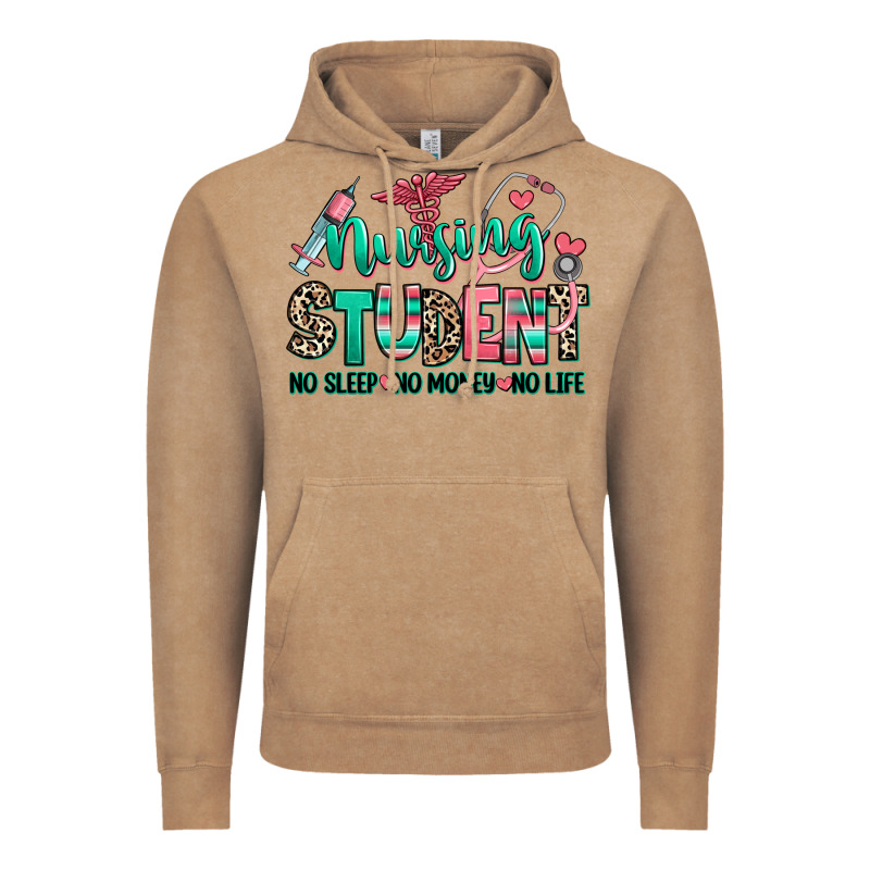 Nursing Student No Sleep No Money No Life Vintage Hoodie by RanaPortraitStore | Teevron